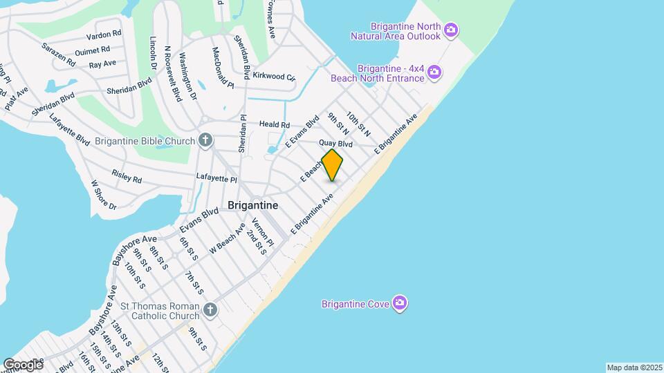 501 E Brigantine Ave Map and Location Details