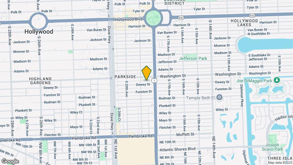 1837 Dewey St Map and Location Details
