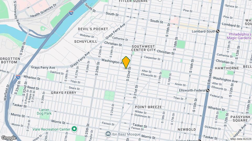 2203 Ellsworth St Mapa y Detalles de la Ubicación