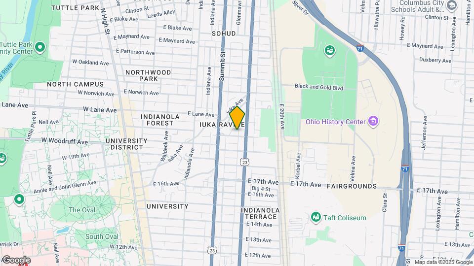 356 E 20th Ave Map and Location Details