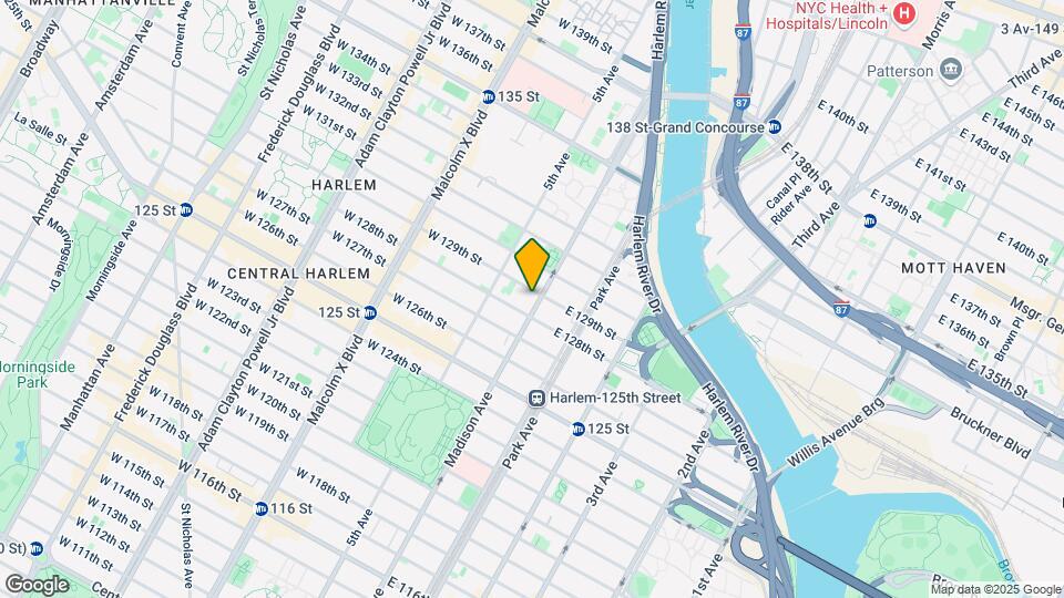 32 E 129th St Mapa y Detalles de la Ubicación