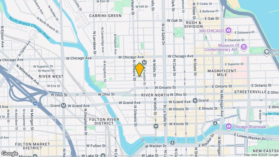 316 W Erie St, Unit 807 Map and Location Details