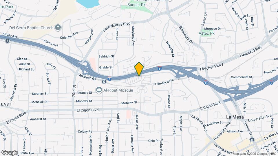 7407 Alvarado Rd Map and Location Details