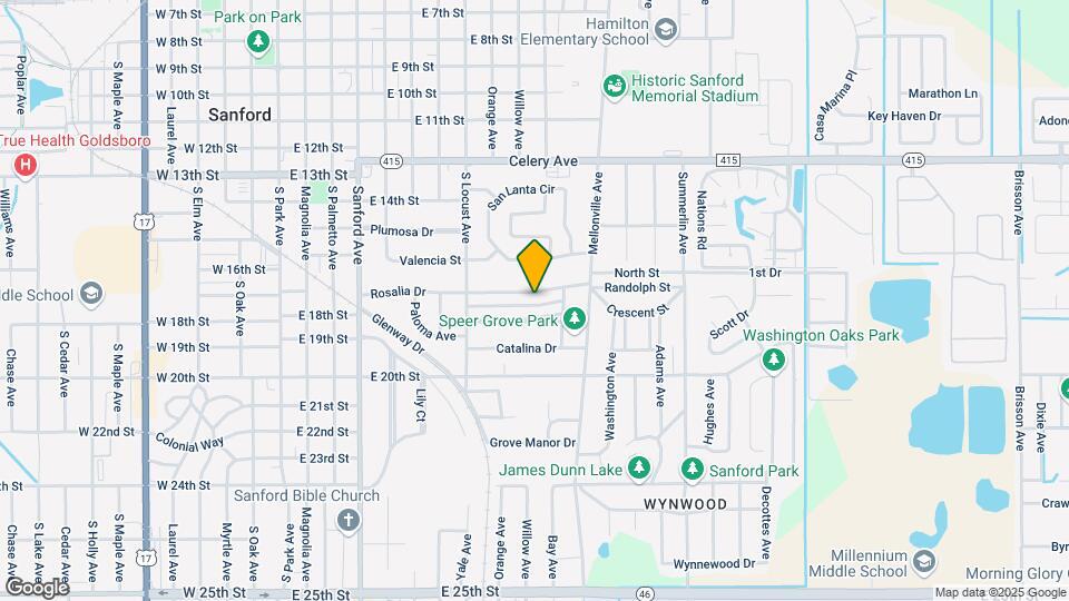 825 Rosalia Dr Map and Location Details