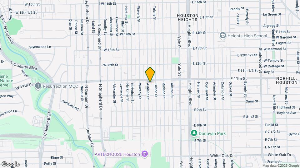 1038 Ashland St Map and Location Details