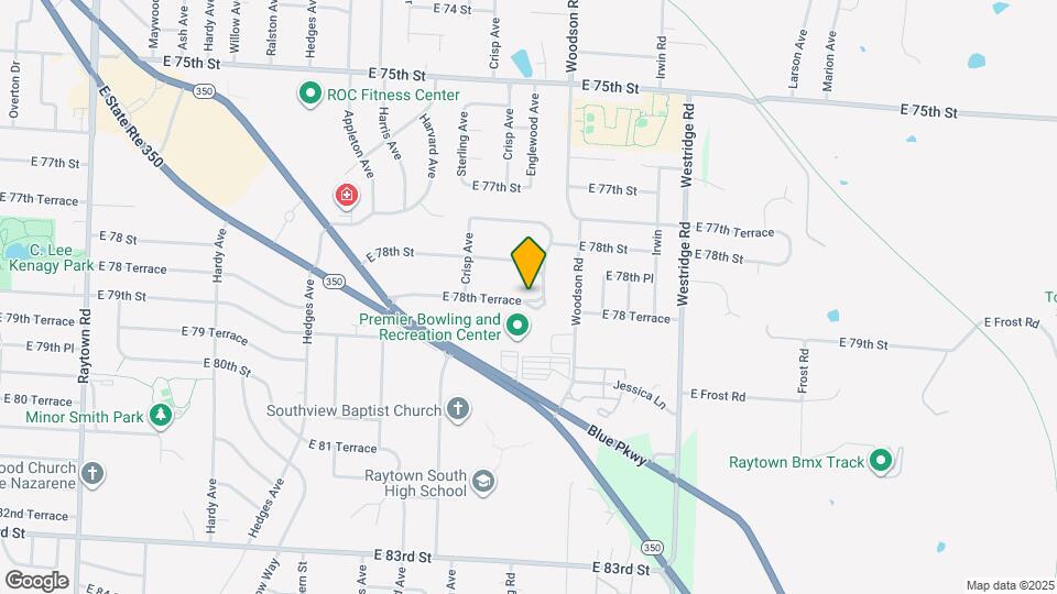 11412 E 78th Ter Map and Location Details