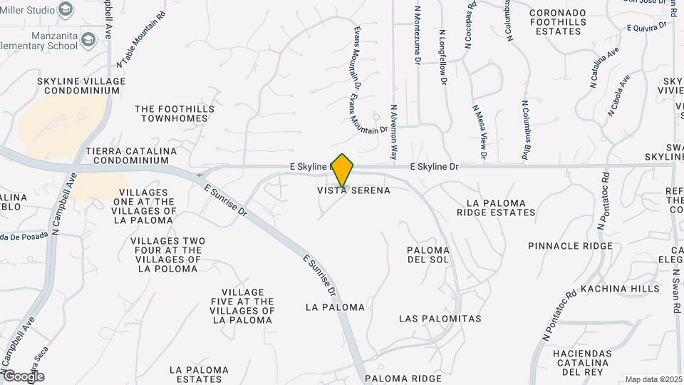6325 N Calle Del Halcon Mapa y Detalles de la Ubicación