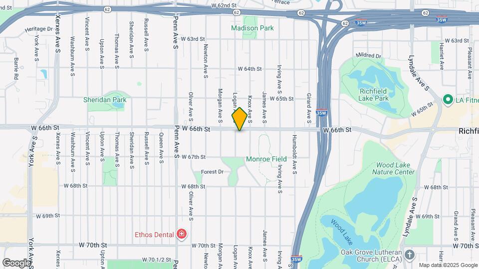 6607 Logan Ave S Map and Location Details