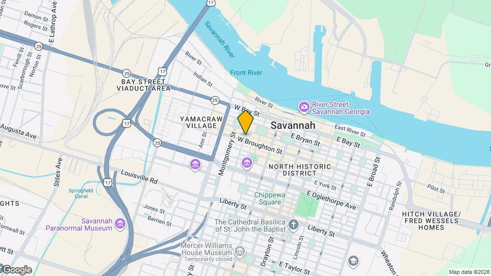 227 W Broughton St Map and Location Details