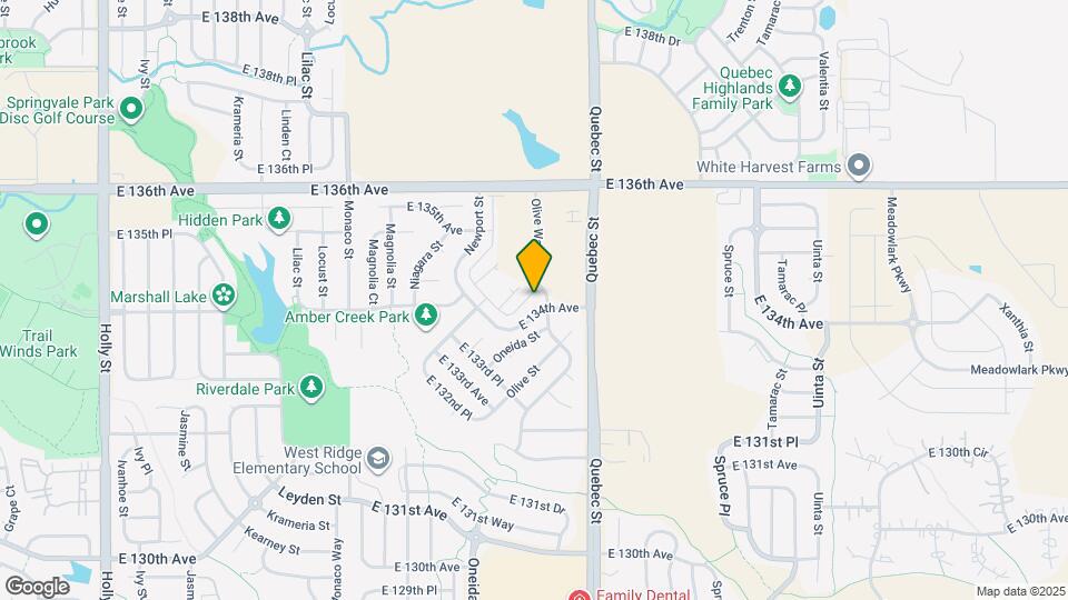 13407 Oneida Ln Map and Location Details