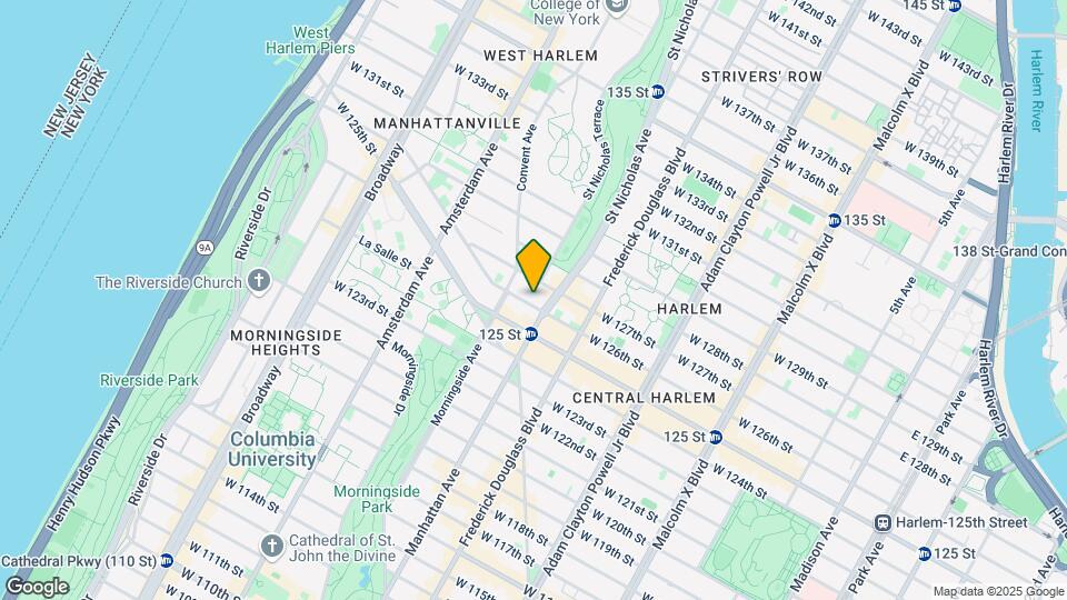 359 W 126th St Mapa y Detalles de la Ubicación