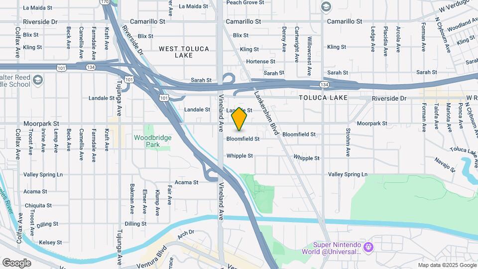10921 Bloomfield St Map and Location Details