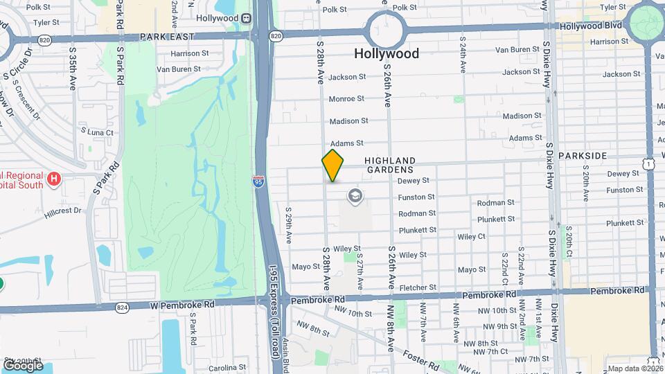 2740 Dewey St Map and Location Details