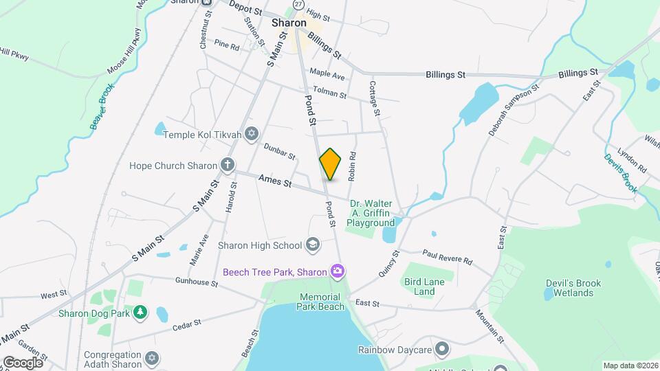 150 Pond St Map and Location Details