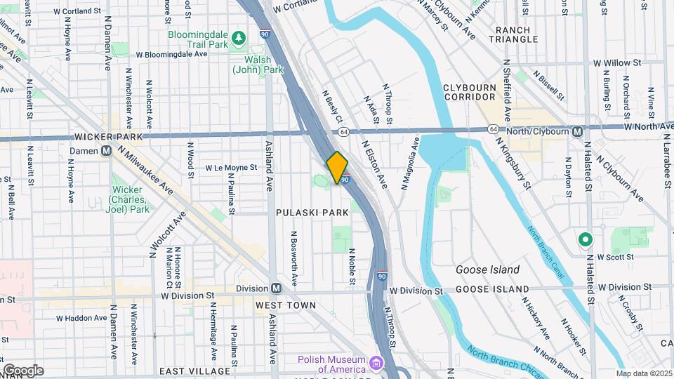Wicker Park Multi-Family 6-Unit 2BD/1BA Map and Location Details