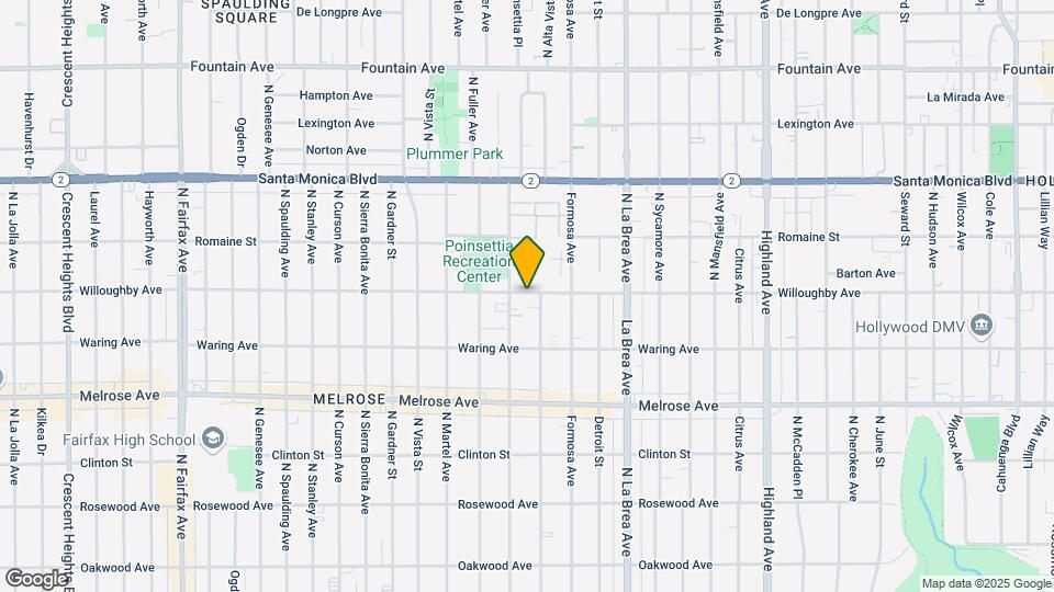 7262 Willoughby Ave Map and Location Details