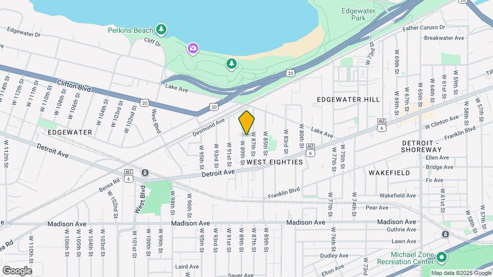 1323 W 89th St Map and Location Details