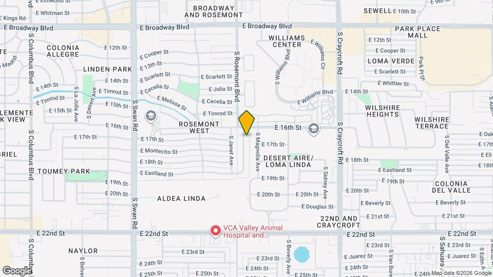 525 S Rosemont Ave Map and Location Details