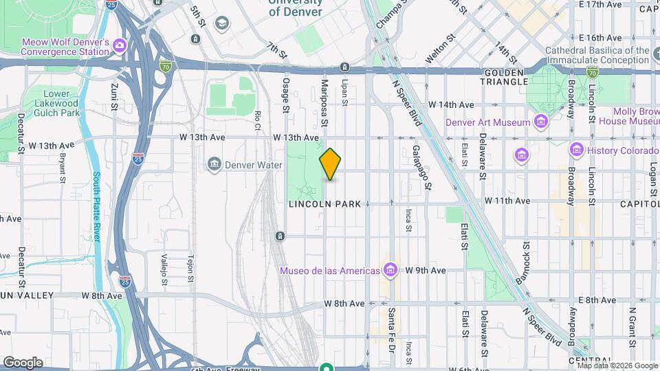 1148 Mariposa St Map and Location Details