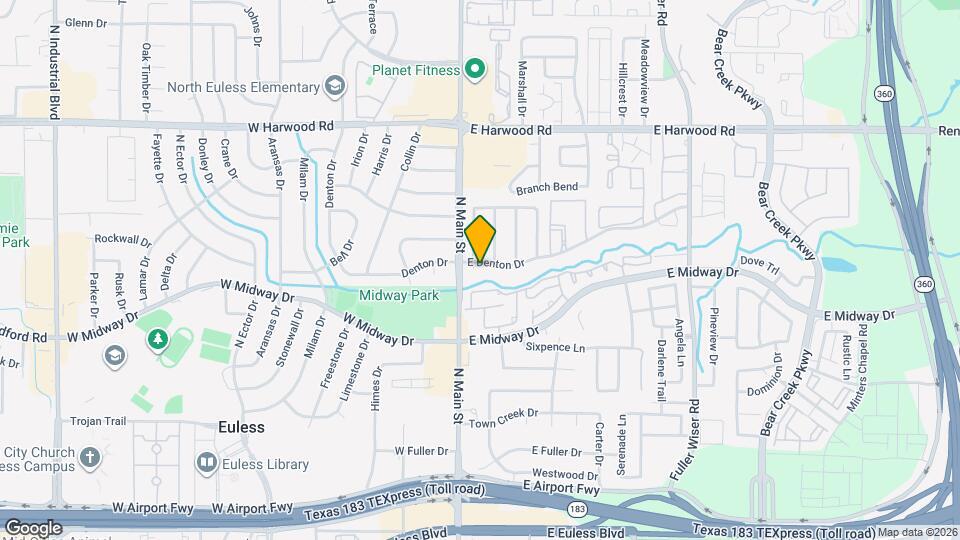 112 E Denton Dr Map and Location Details