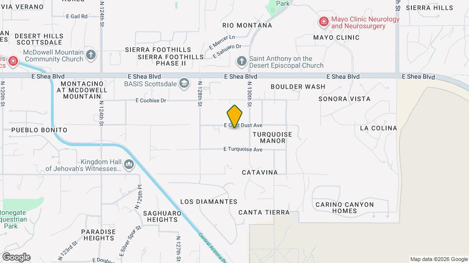 12935 E Gold Dust Ave, Unit SI ID1558643P Map and Location Details