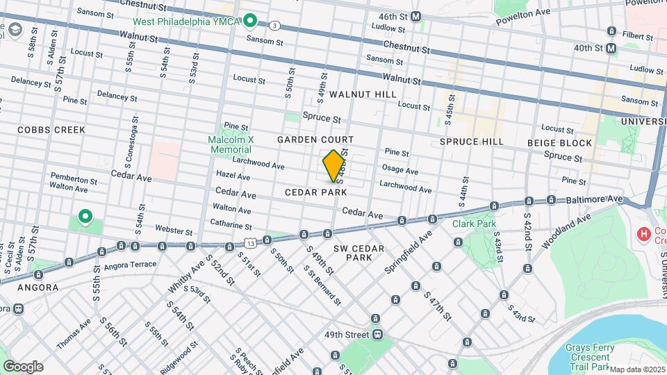 536 S. 48th St., Unit 3rd Floor Map and Location Details
