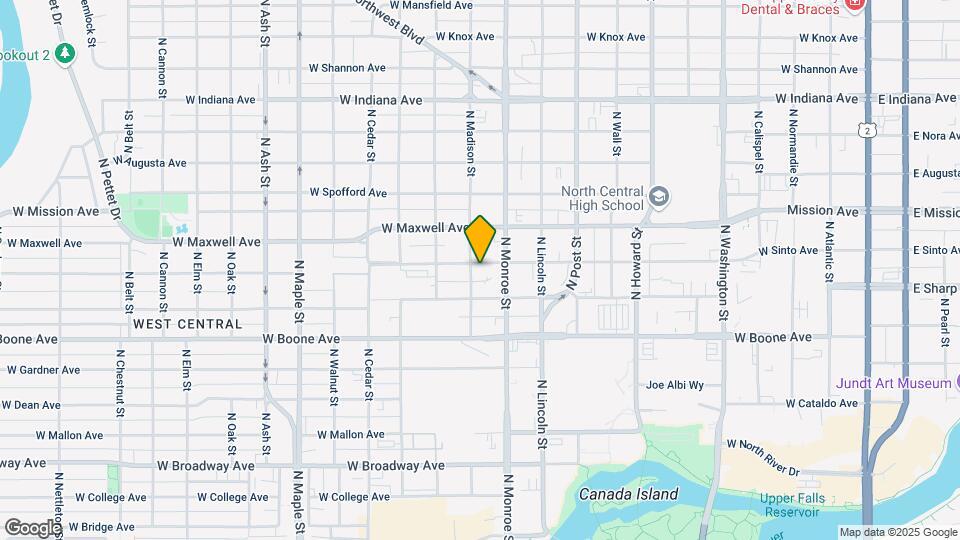 1023 W Sinto Ave Mapa y Detalles de la Ubicación