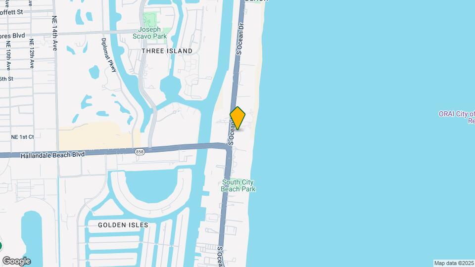 4001 S Ocean Dr, Unit 9A Map and Location Details