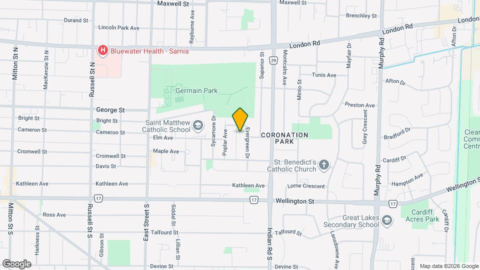 136 Chestnut Ave Map and Location Details