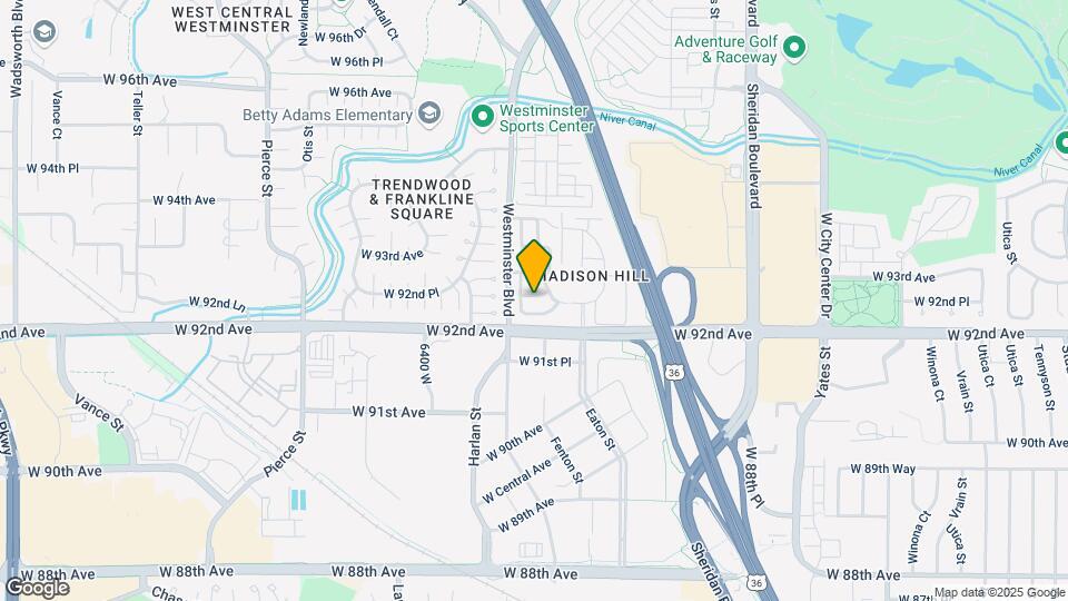 5914 W 92nd Dr Map and Location Details
