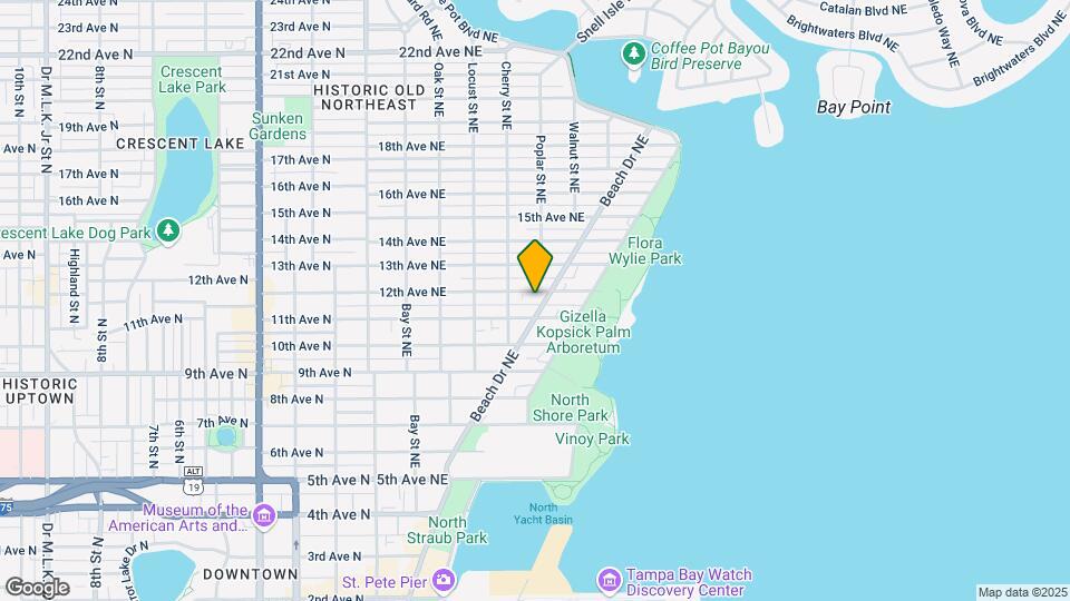 1120 Beach Dr NE Map and Location Details