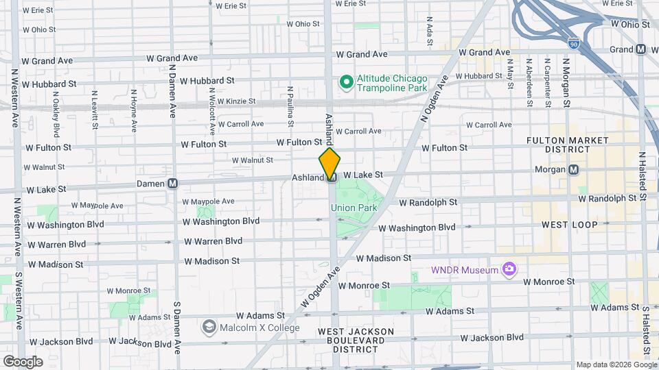 180 N Ashland Ave Map and Location Details