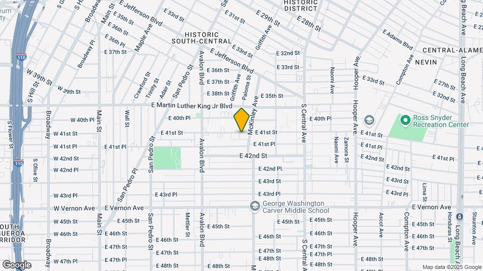 786 E 41st St Map and Location Details