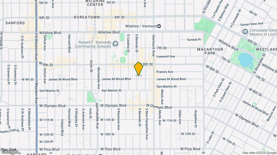 860 S Berendo St Map and Location Details