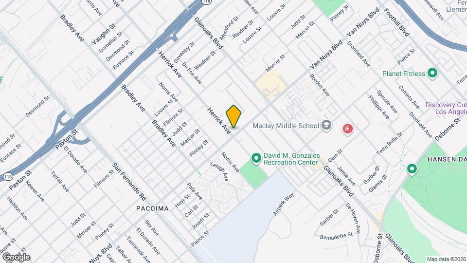 12937 Van Nuys Blvd Map and Location Details