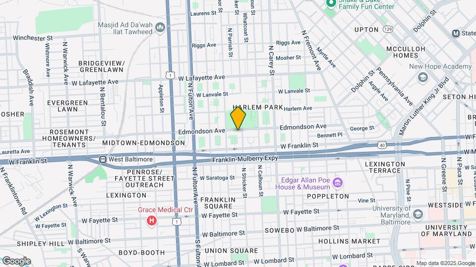 1509 Edmondson Ave Mapa y Detalles de la Ubicación