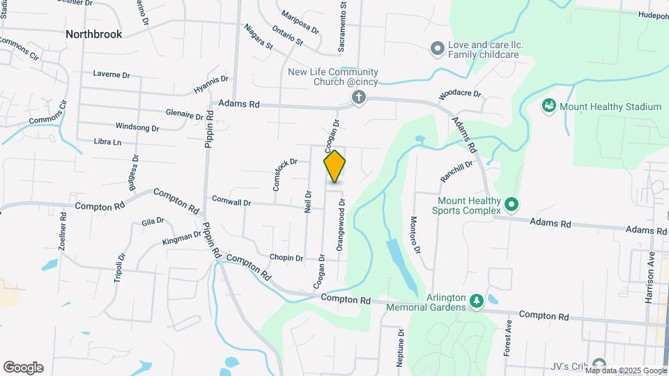 9238 Orangewood Dr Map and Location Details