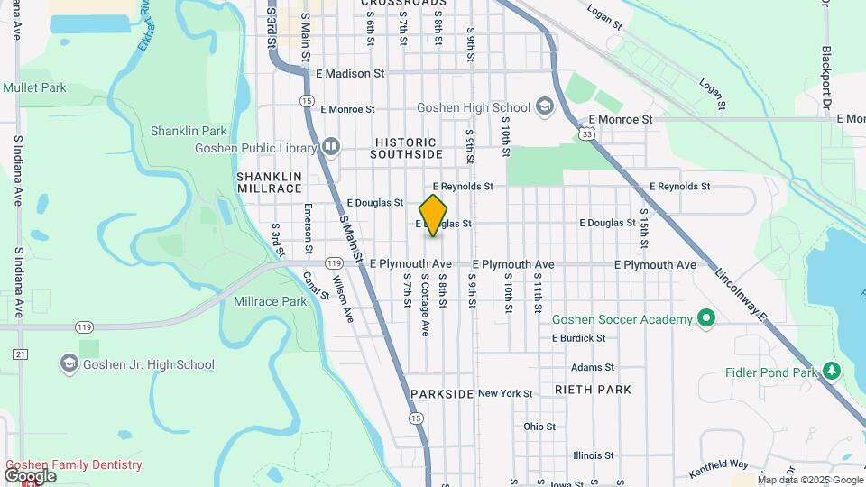 813 S 8th St Map and Location Details
