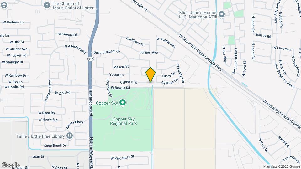 43927 W Cypress Ln Map and Location Details