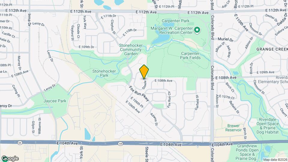 3195 E 107th Ct Map and Location Details