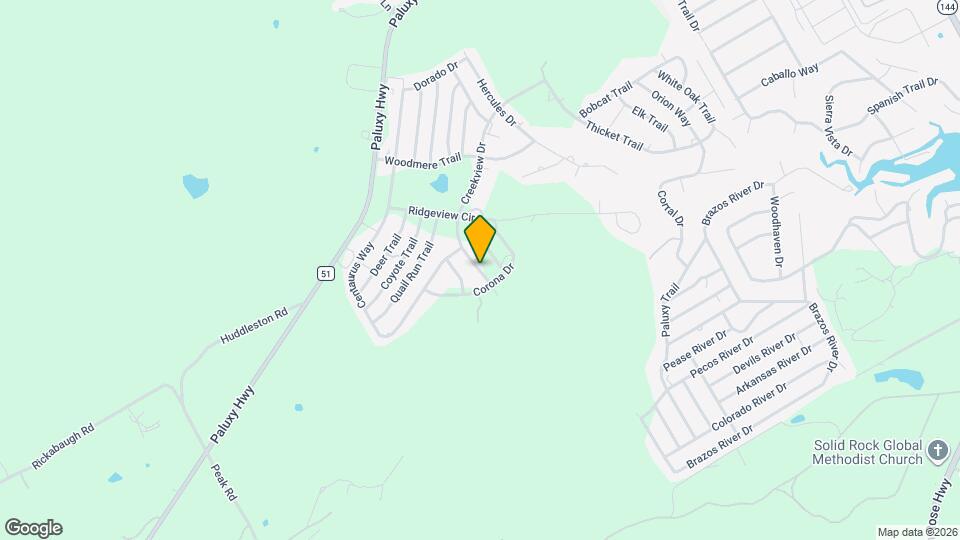 2615 Creekview Dr Map and Location Details