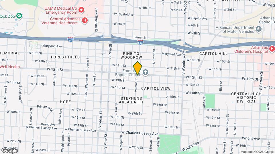 1205 Valmar St Map and Location Details