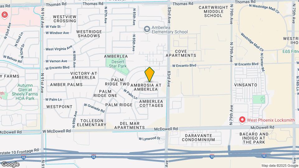 8407 W Monte Vista Rd Map and Location Details