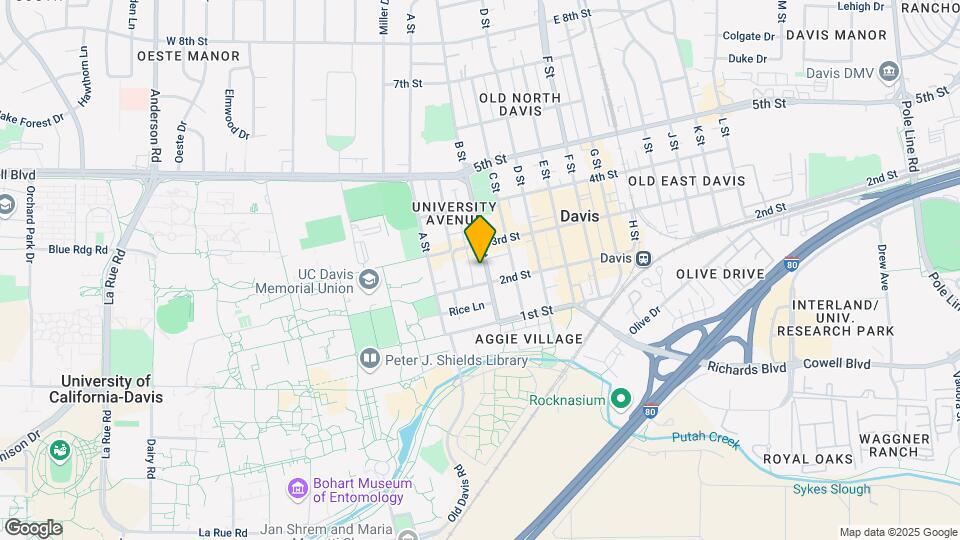 A+ Davis Location - 217 B Street, Davis CA Map and Location Details