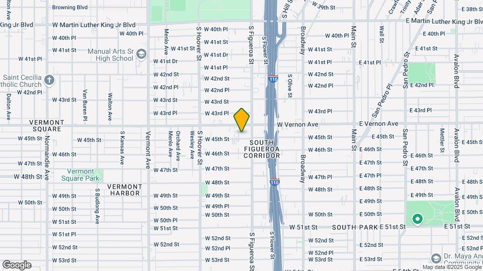 531 W 45th St Map and Location Details