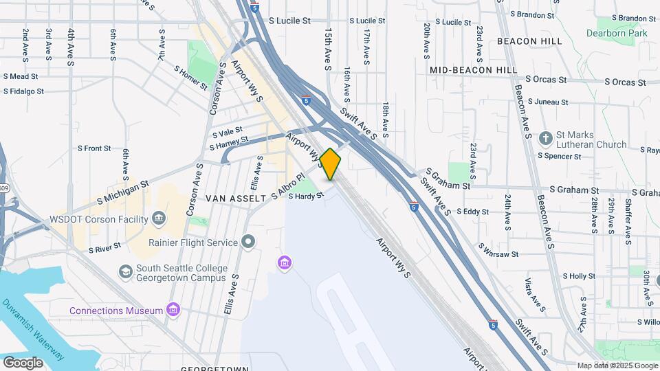Boeing Field Apartments Map and Location Details