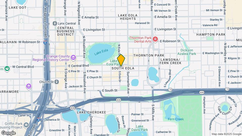 1 S Eola Dr Map and Location Details