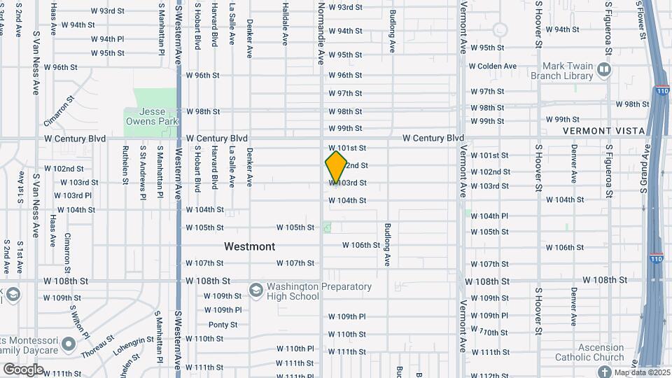 1334 W 103rd St, Unit 1336 1/4 W 103rd St Map and Location Details