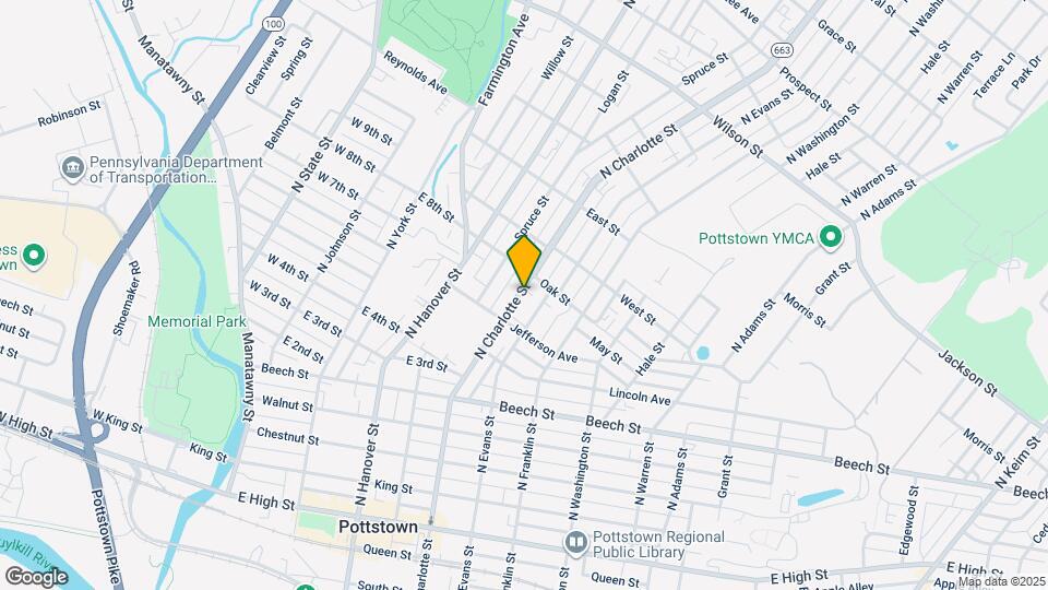 386 N Charlotte St Map and Location Details