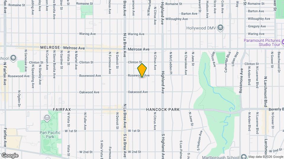 450 N Orange Dr Map and Location Details